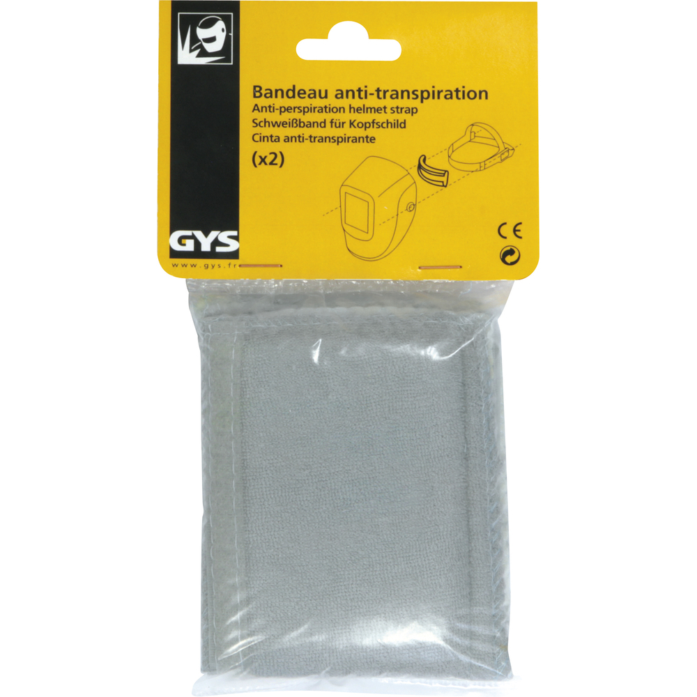 BANDEAU ANTI-TRANSPIRATION SERRE-TÊTE - x2 - GYS - 043466