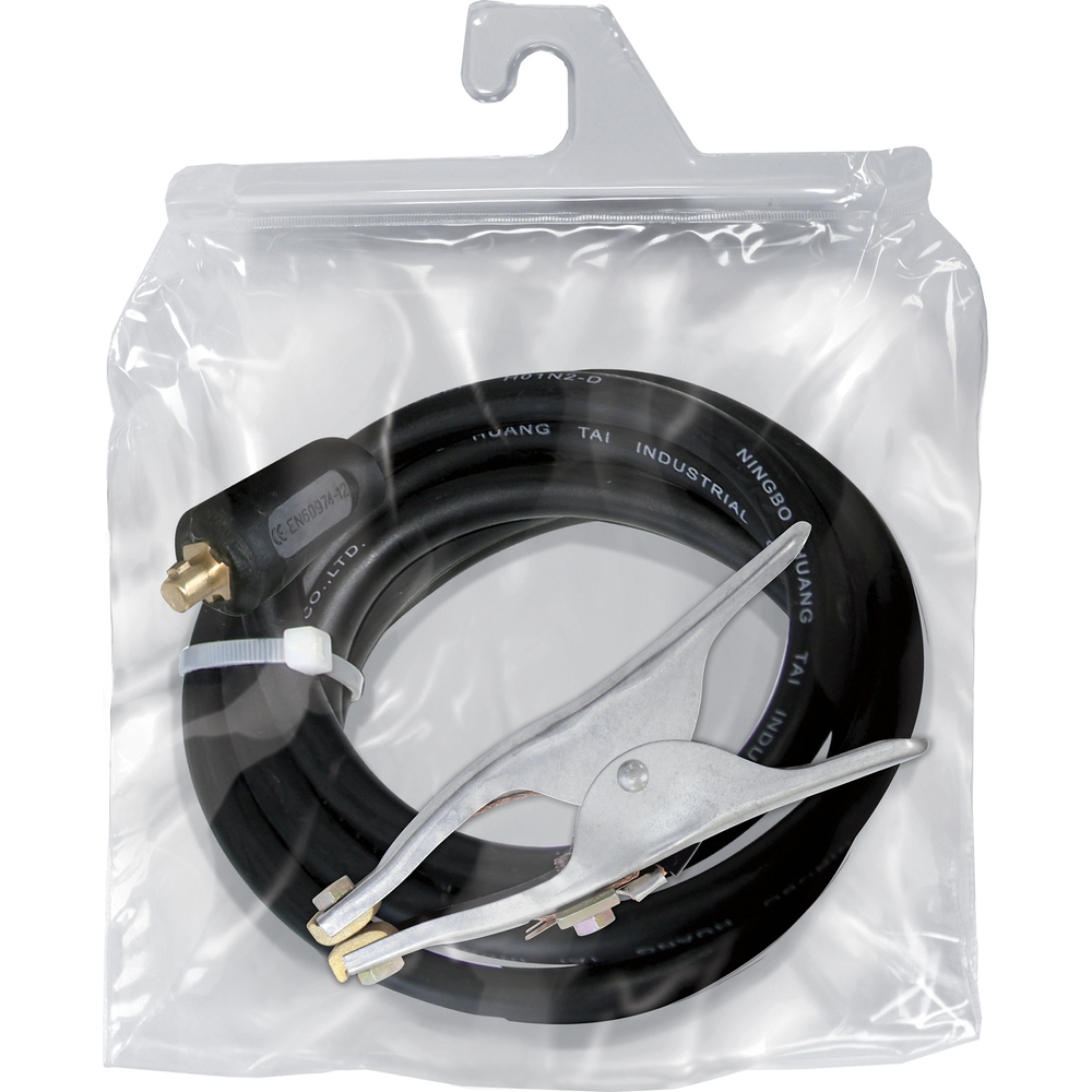 CÂBLE DE MASSE 250A - 25mm² - 4m - CONNECT. 35/50mm² - Pince tresse - GYS - 043794