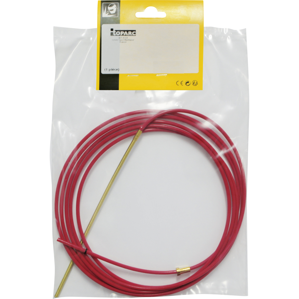 GAINE TEFLON 4m ROUGE + COMPLEMENT LAITON - FIL ALU Ø 1,0/1,2 - GYS - 044067