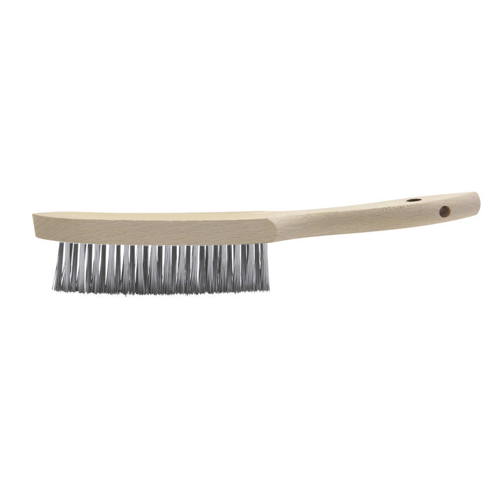 BROSSE ANGLE ACIER 3 RANGS - MANCHE BOIS - GYS - 044227