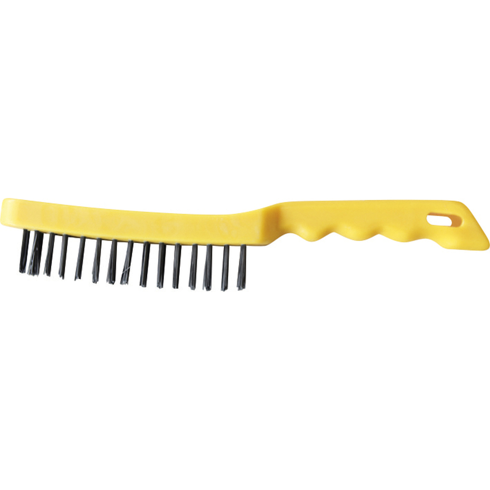 24 BROSSES ACIER 4 RANGS - MANCHE PLASTIQUE - GYS - 044265