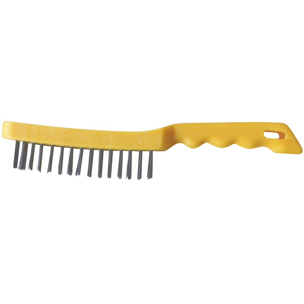 24 BROSSES INOX 4 RANGS - MANCHE PLASTIQUE - GYS - 044272