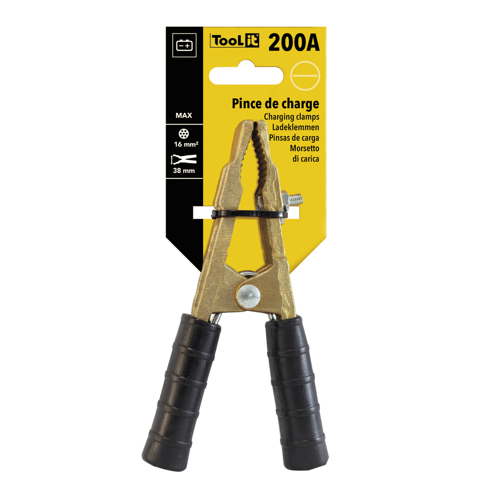 PINCE PRO LAITON 200A - MANCHON NOIR - Vrac - GYS - 053403