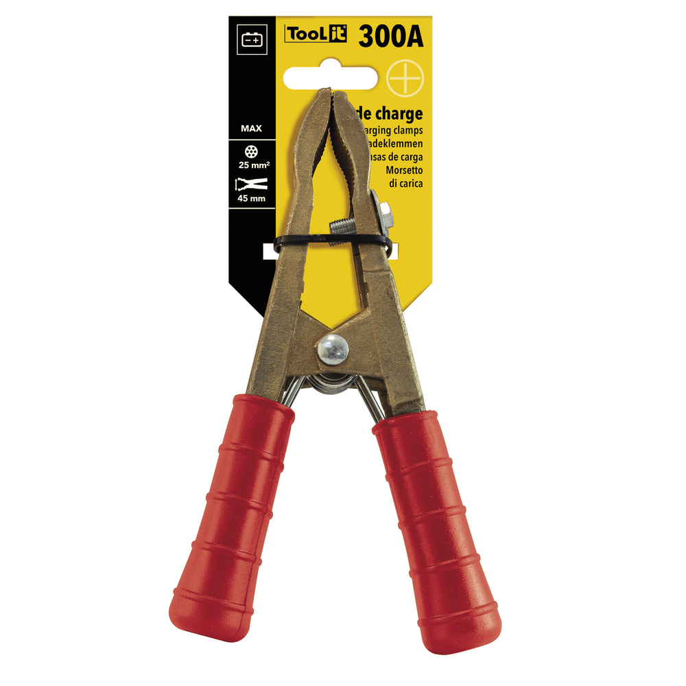 PINCE PRO LAITON 300A - MANCHON ROUGE - Vrac - GYS - 053700