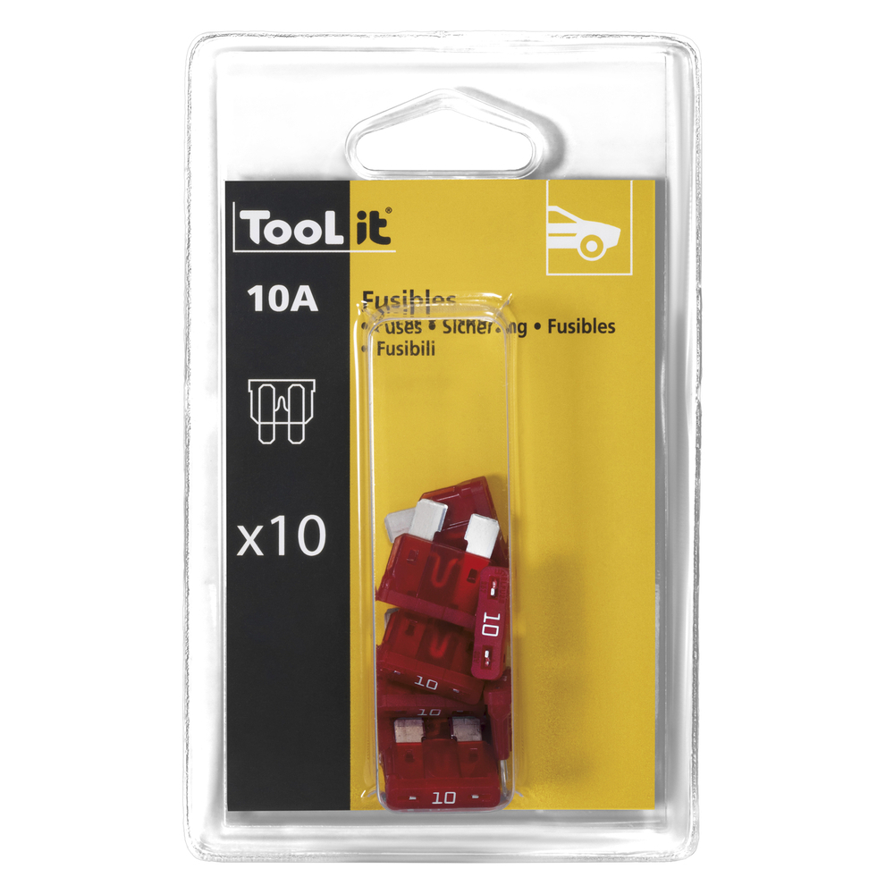 KIT 10 FUSIBLES 10A / CHARGEURS - Blister - GYS - 054530