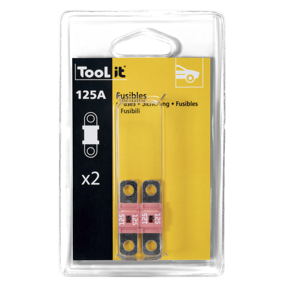 KIT 2 FUSIBLES 125A / CHARGEURS 100-12 HF - GYS - 054585