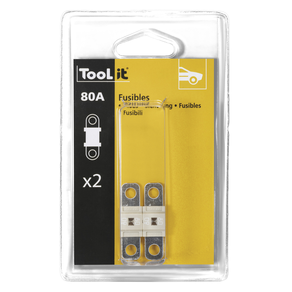 KIT 2 FUSIBLES 80A / CHARGEURS 75-12 ET 70-24 HF - GYS - 054653