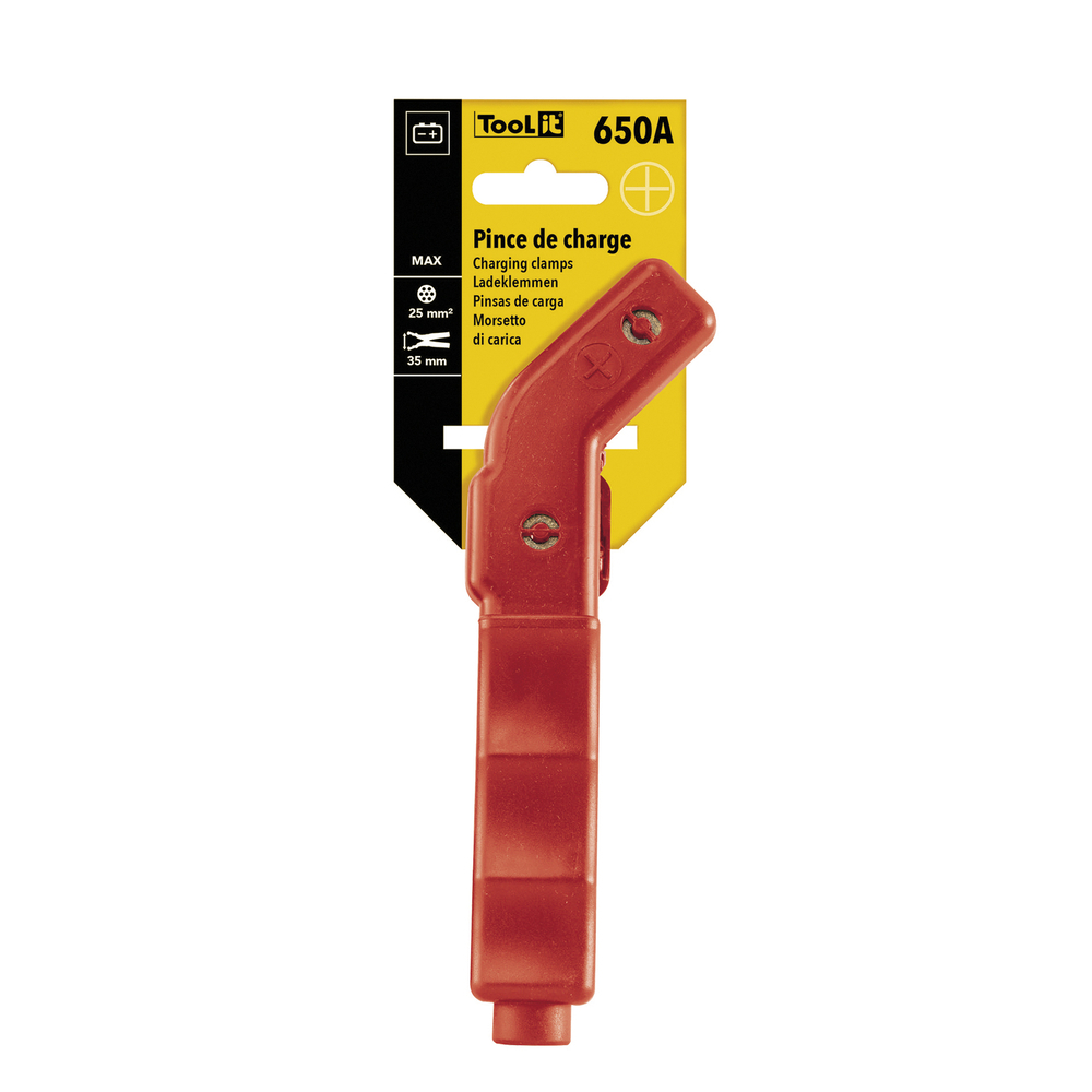 PINCE ISOLÉE COURBÉE 650A ROUGE - Cartonnette - GYS - 055551