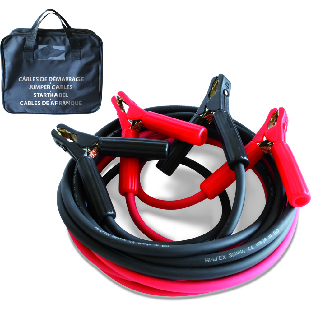 CÂBLES DÉMARRAGE PRO 700A - 2x4,5m- Ø35mm² - Pinces Isolées+sac - GYS - 056541