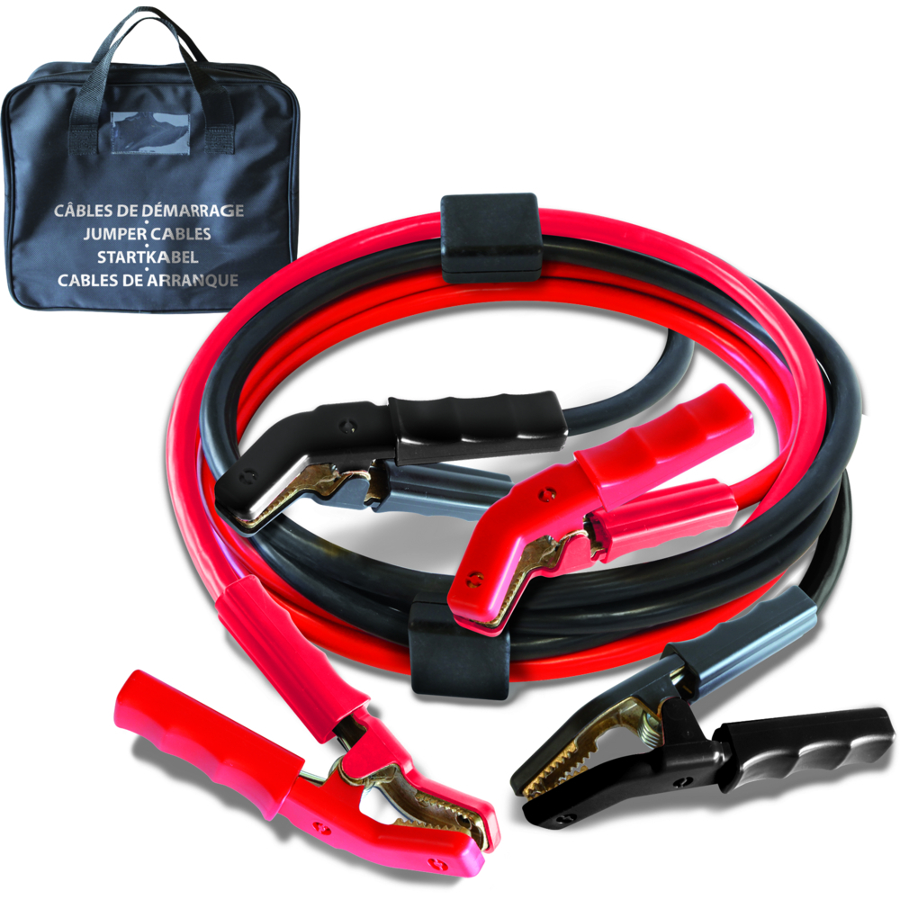 CÂBLES DÉMARRAGE PRO 1000A - 2x5m Anti-arc - Pinces Isolées+sac - GYS - 056619