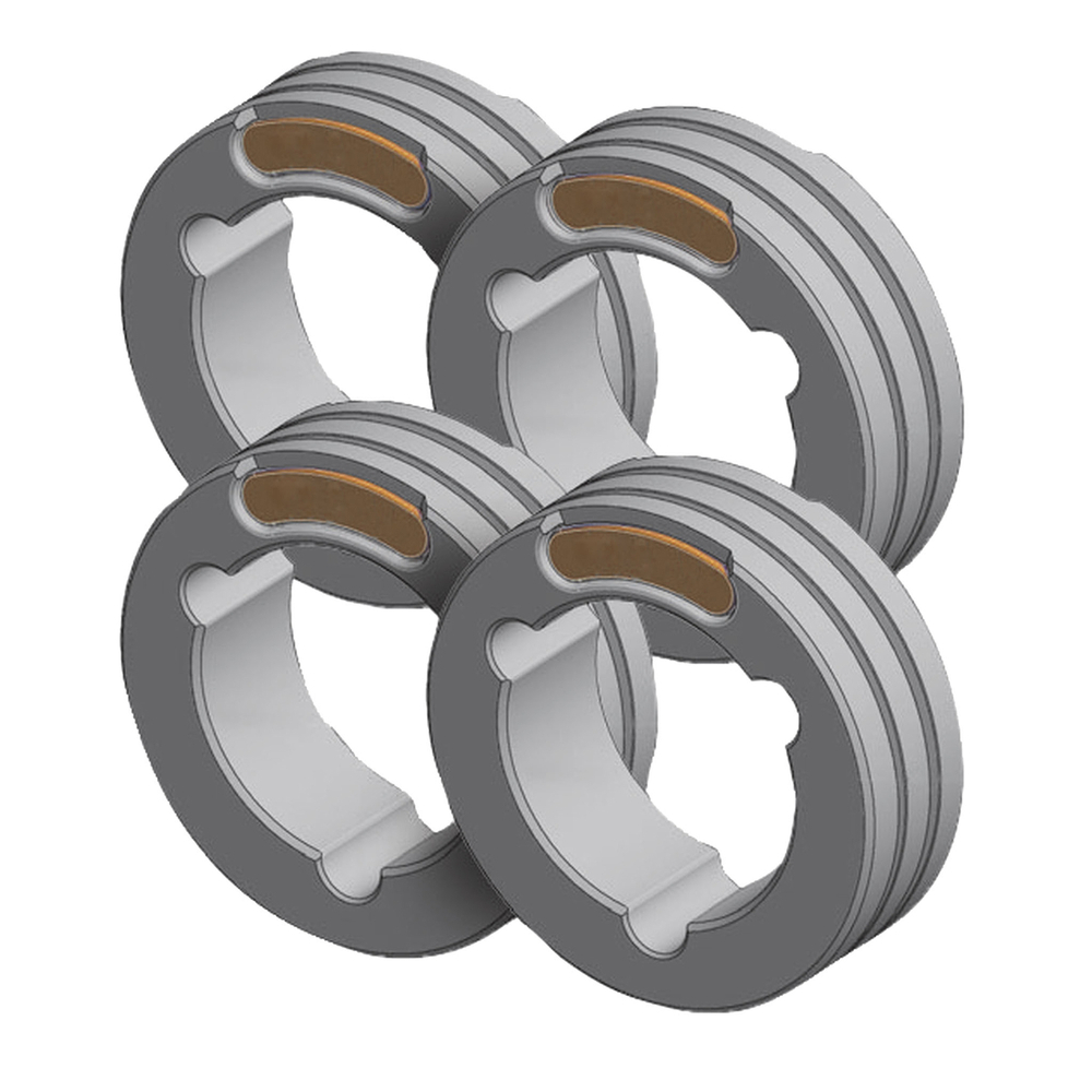 LOT DE 4 GALETS TWIN TYPE F - FIL FOURRE ACIER Ø 1.4/2.0 - GYS - 061941