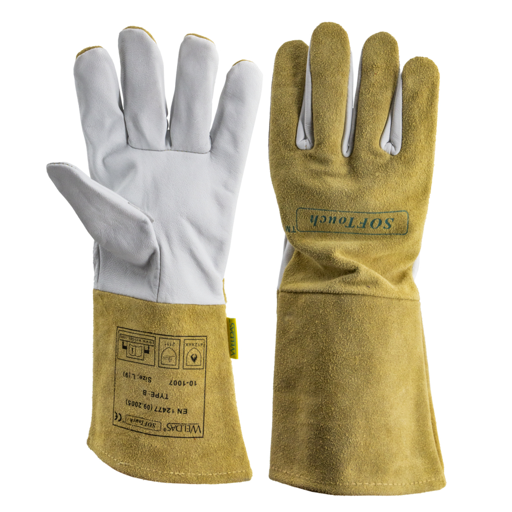 GANTS DE SOUDAGE RENFORCES EN CROUTE DE CUIR BOVIN - T9,5 - GYS - 064171