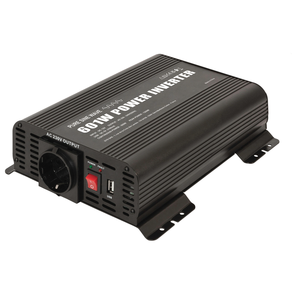 CONVERTISSEUR PSW 601W - 12V - TELÉCOMMANDE ON/OFF - GYS - 067332