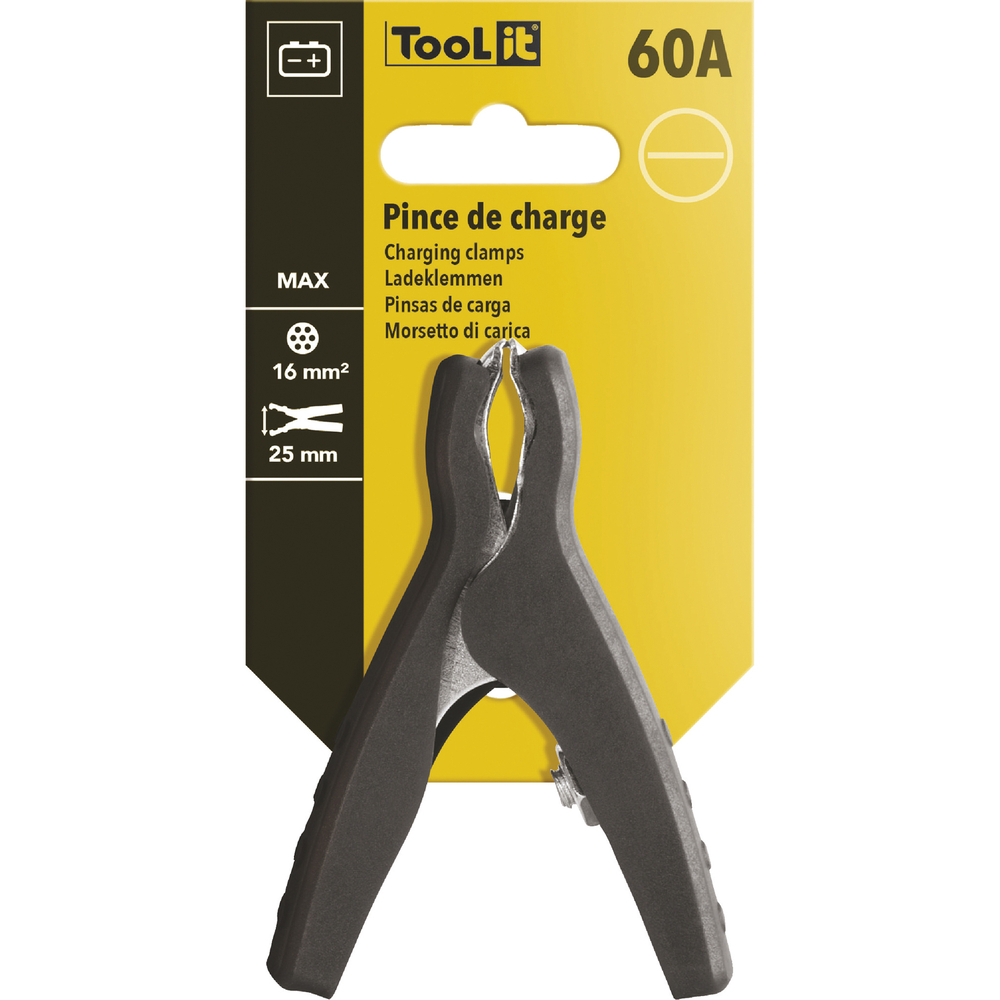 PINCE DE CHARGE 60A-XS NOIRE - Cartonnette - GYS - 071889