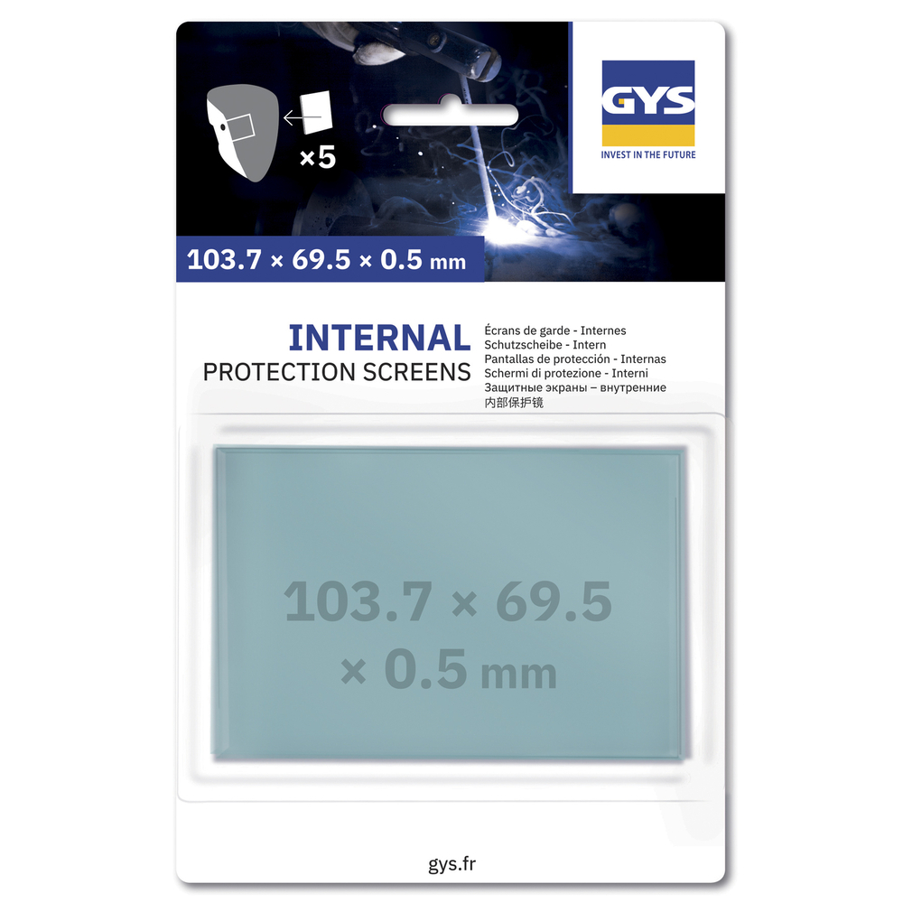 5 ÉCRANS INTERNES 103,7 x 69,5 x 0,5 - APOLLO+ / ERGOTECH+ - GYS - 077102
