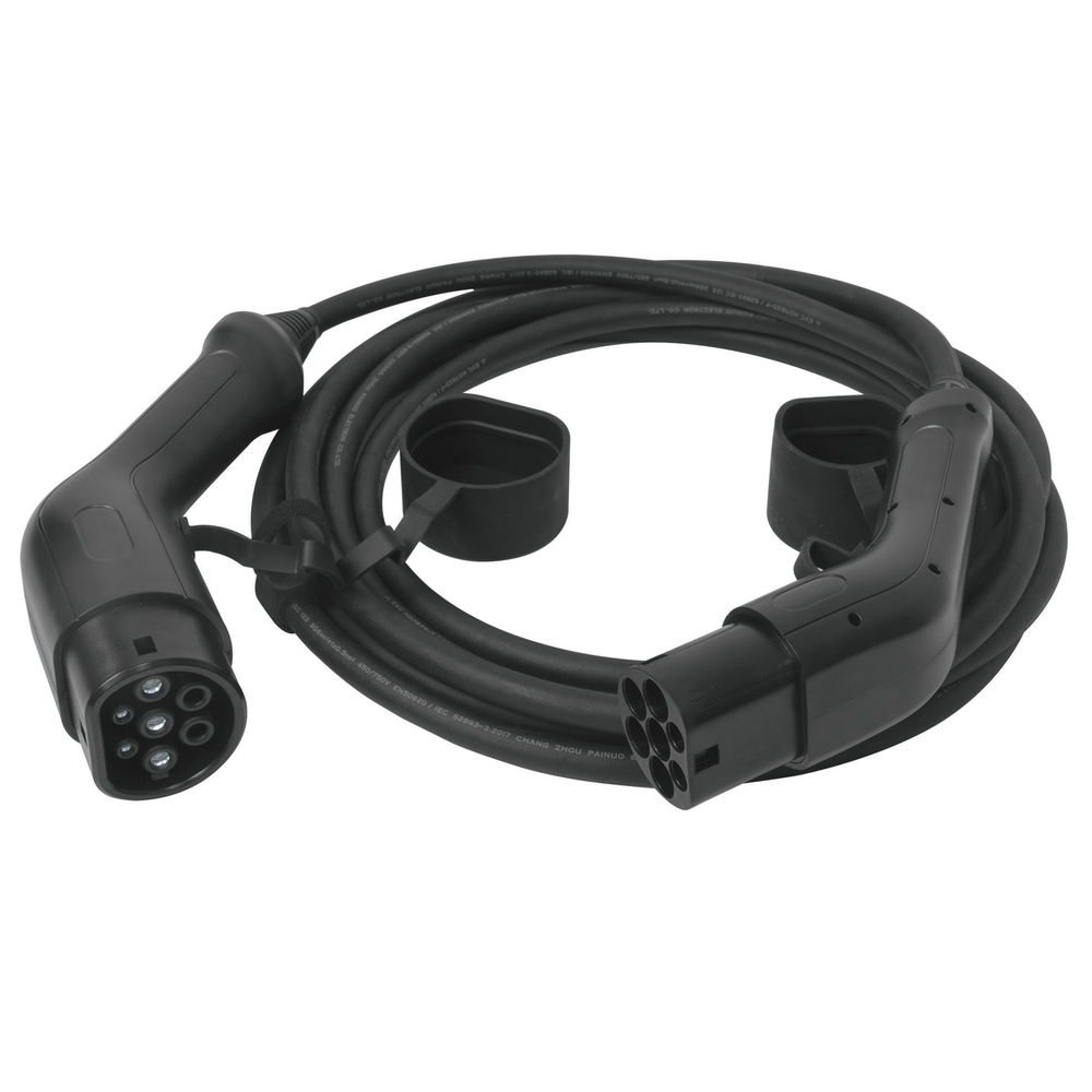 CÂBLE DE CHARGE EV T2/T2 5m - 32A 3ph 22kW - GYS - 079694