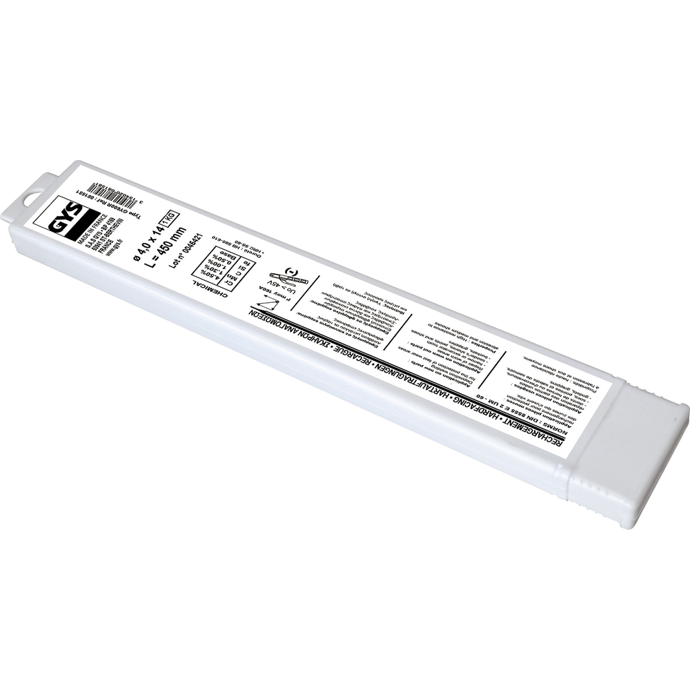 14 ÉLECTRODES RECHARGEMENT Ø4,0 - ETUI PLASTIQUE - GYS - 081581