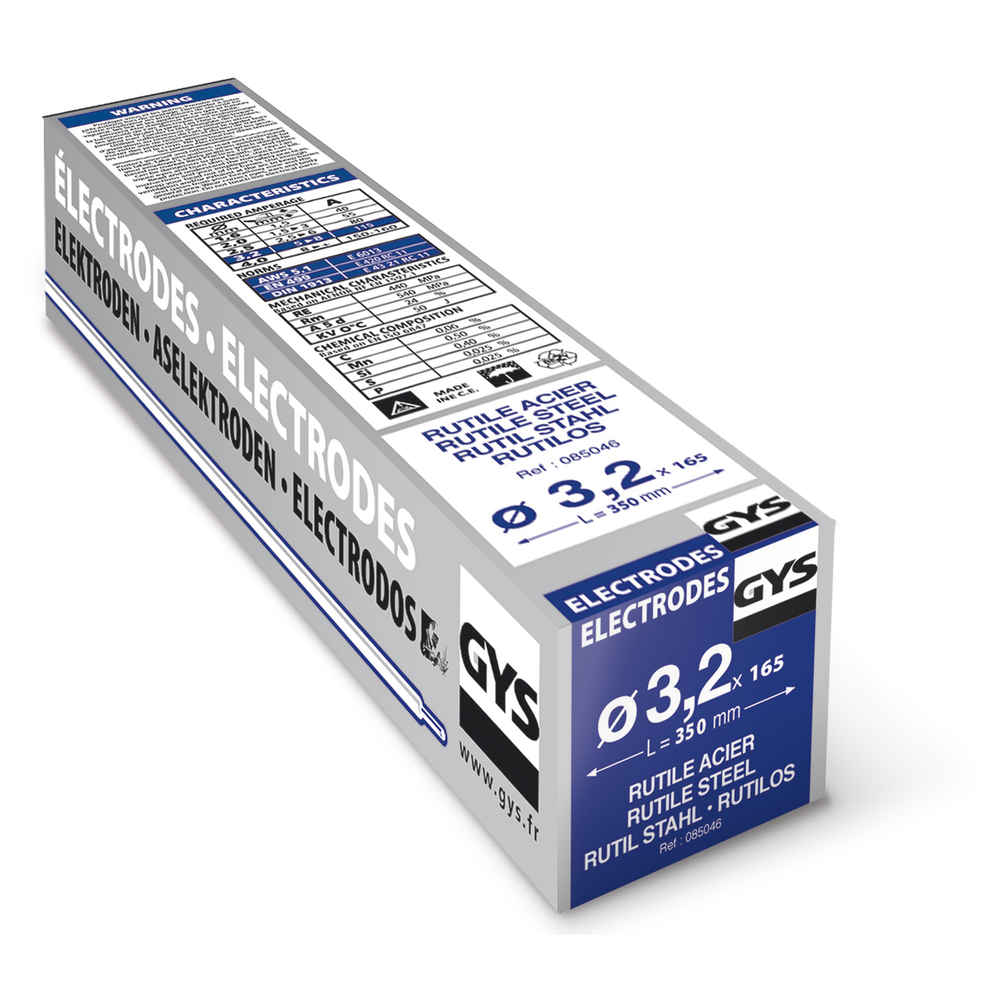 Etui de 165 Électrodes rutiles E6013 Ø 3,2 GYS - 085046