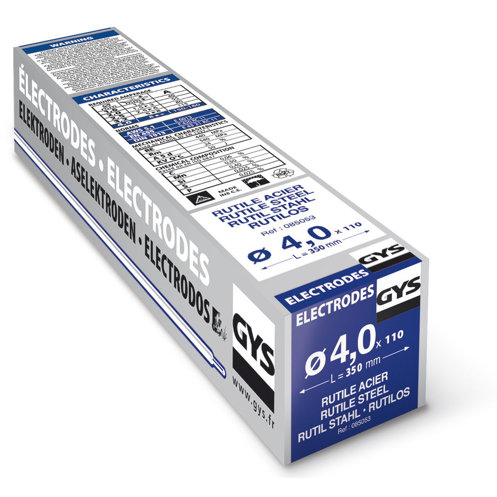 Etui de 110 Électrodes rutiles E6013 Ø 4,0 GYS - 085053