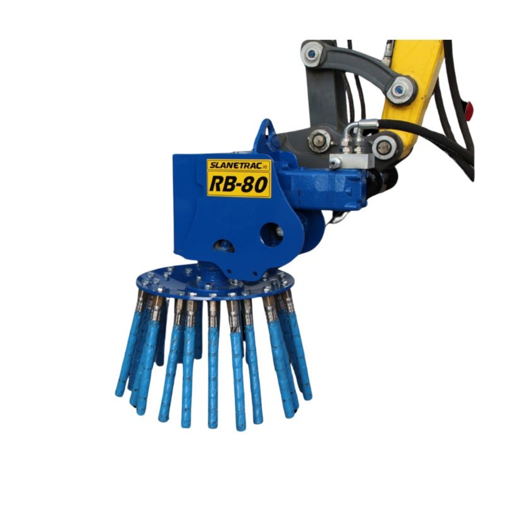 BROSSE DE DESHERBAGE POUR MINIPELLE 1,5T A 10T SLANETRAC - RB80 - SLANETRAC