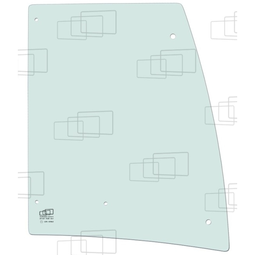 Vitre de porte partie haute MECALAC 6099904M1 adaptable