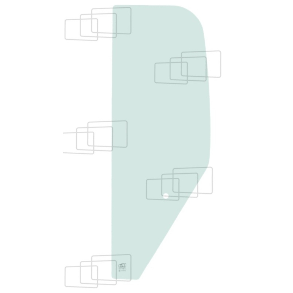 VITRE COTE DERRIERE PORTE GAUCHE POUR CASE - 061474H