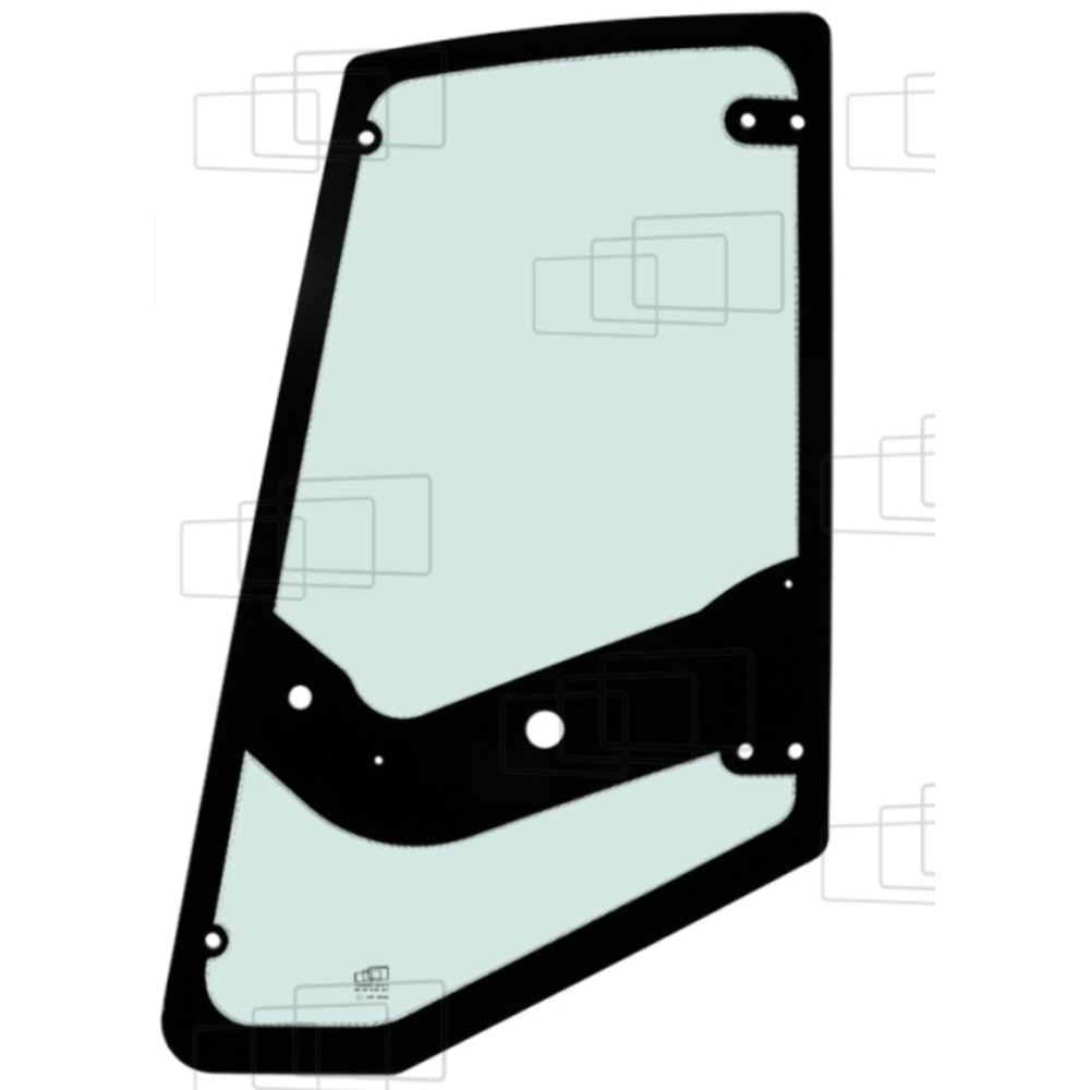 VITRE DE PORTE GAUCHE EQUIVALENT MECALAC HITACHI AHLMANN