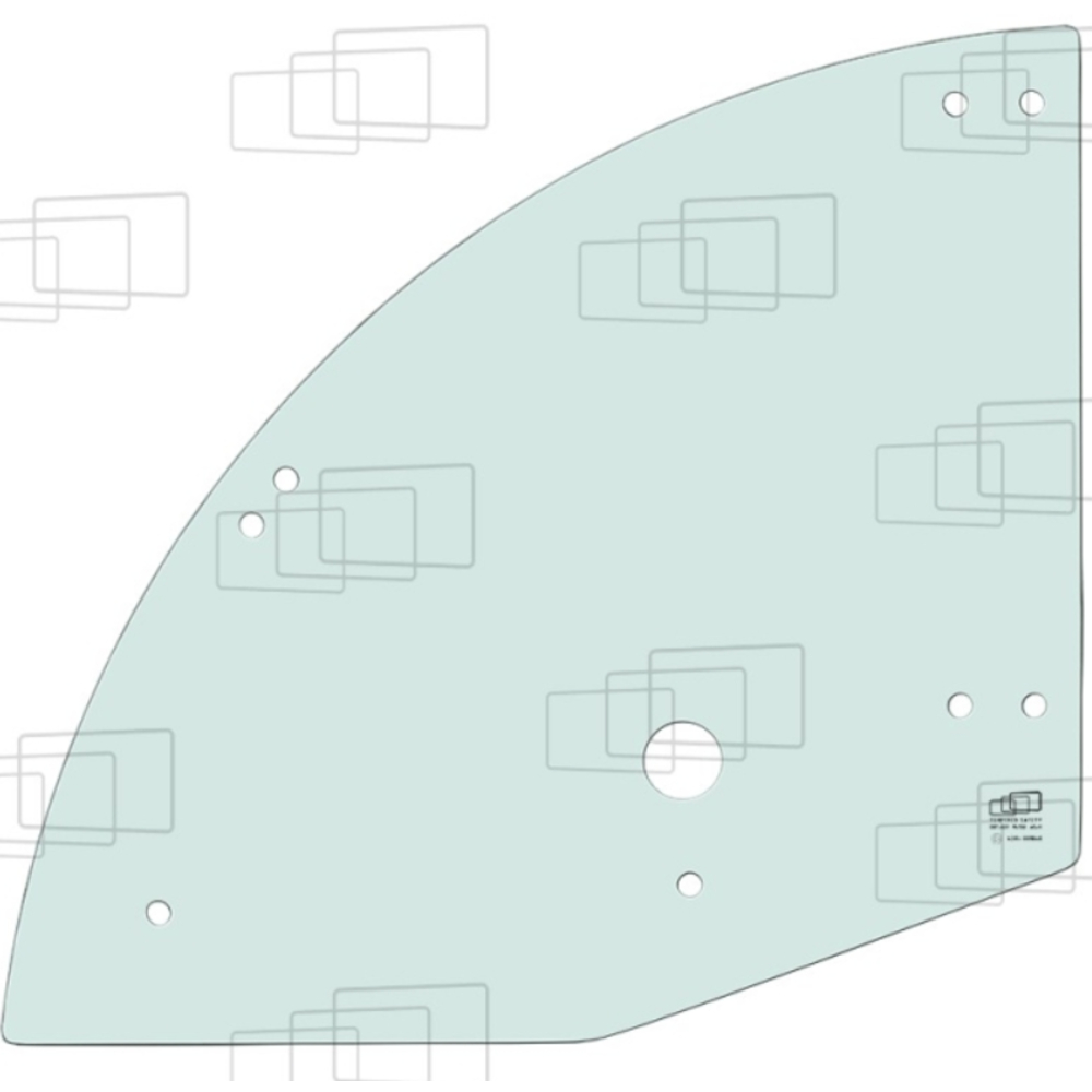 VITRE PORTE PARTIE HAUTE COMPATIBLE BOBCAT 