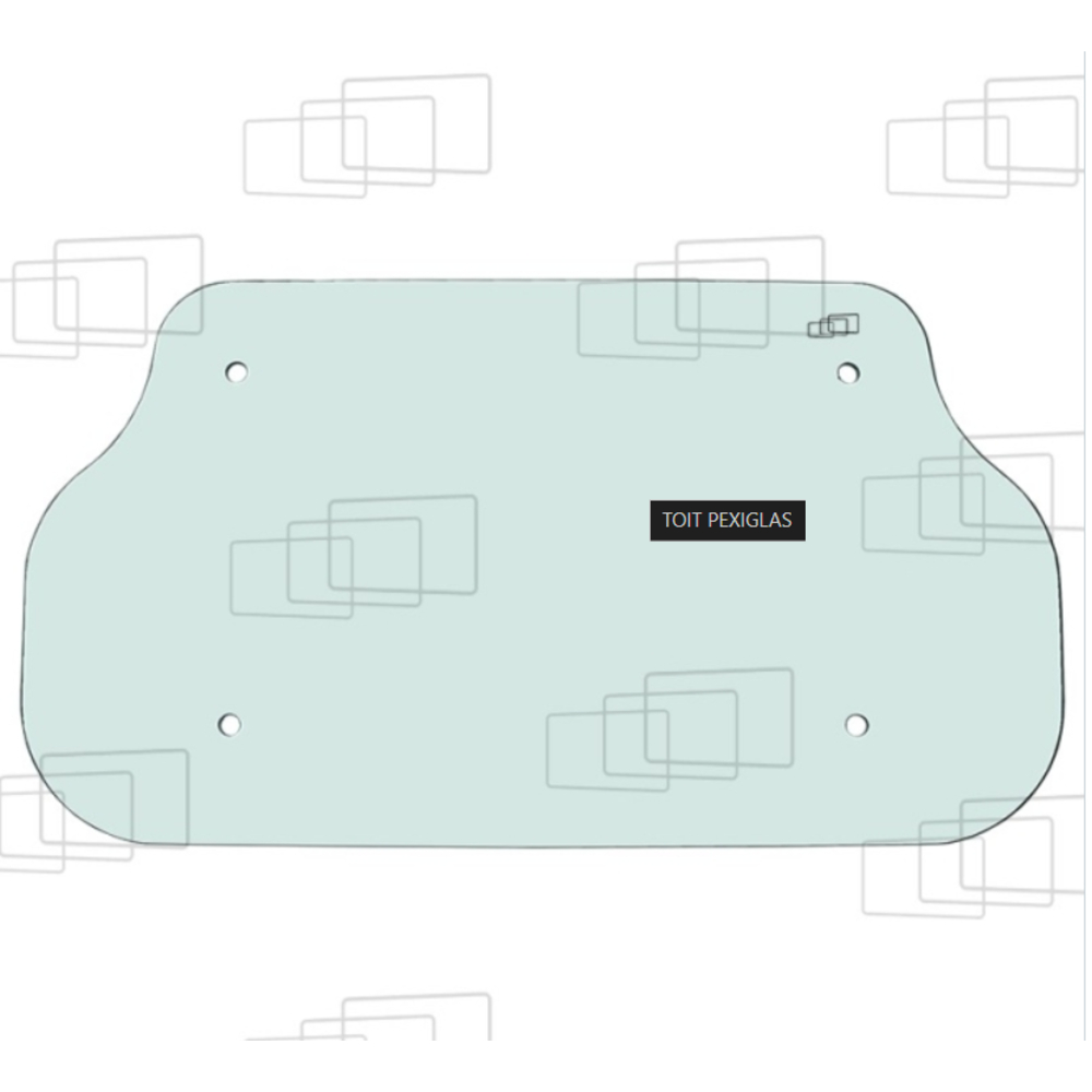 VITRE SUPERIEURE DE CABINE BOBCAT 7120411 - 273649G