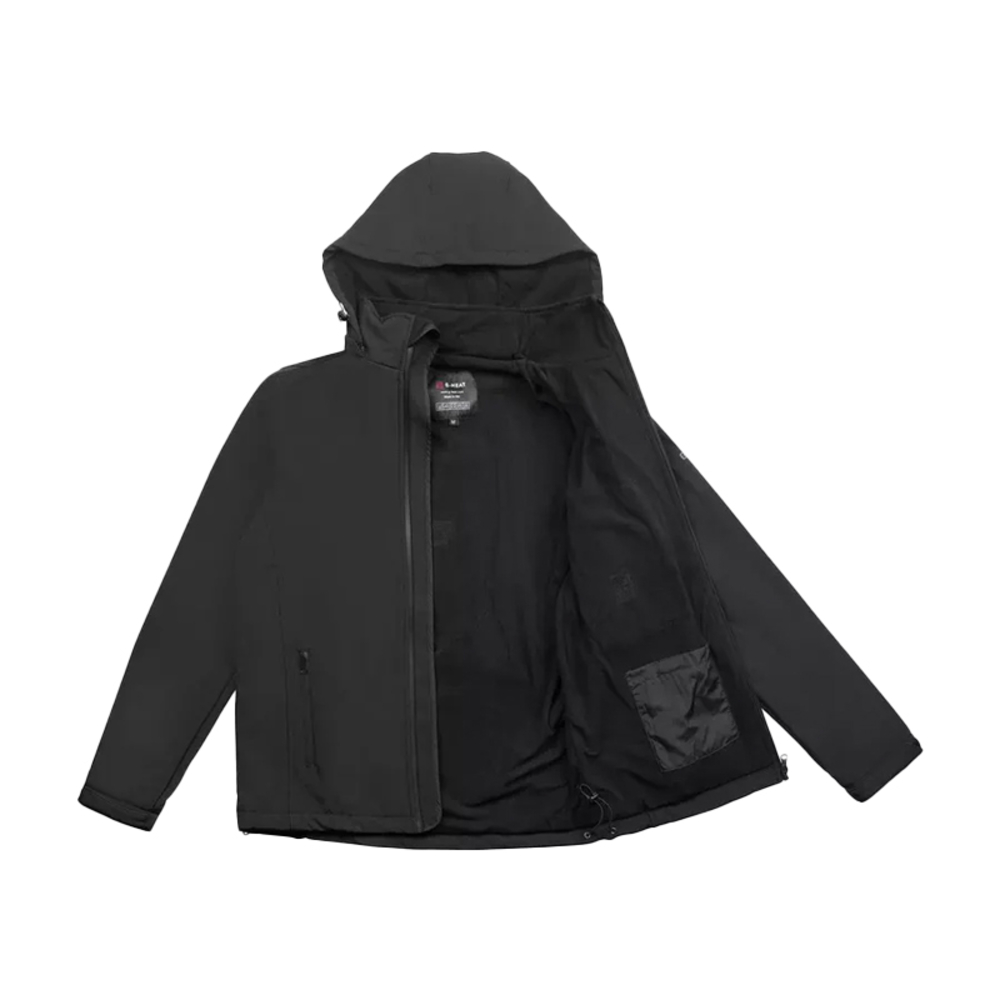 Veste Softshell chauffante noire G-HEAT HV05 avec une batterie