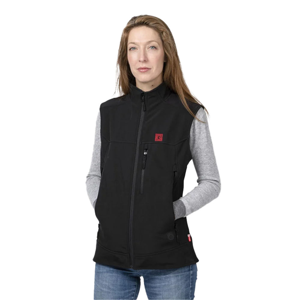 Gilet sans manche EVO femme softshell HV12 chauffant noir - G-HEAT - HV12