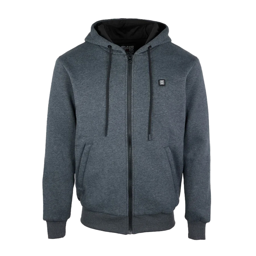 Sweat chauffant G-HEAT HOODIE ZIPPE anthracite HV18 avec une batterie