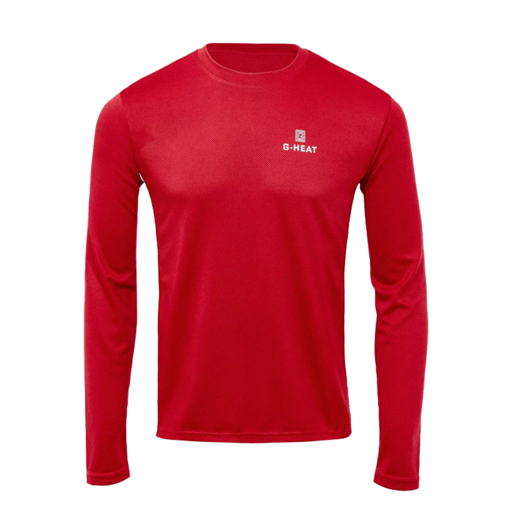 T-Shirt manches longues anti UV TS02-RED-rafraichissant rouge - G-HEAT - TS02