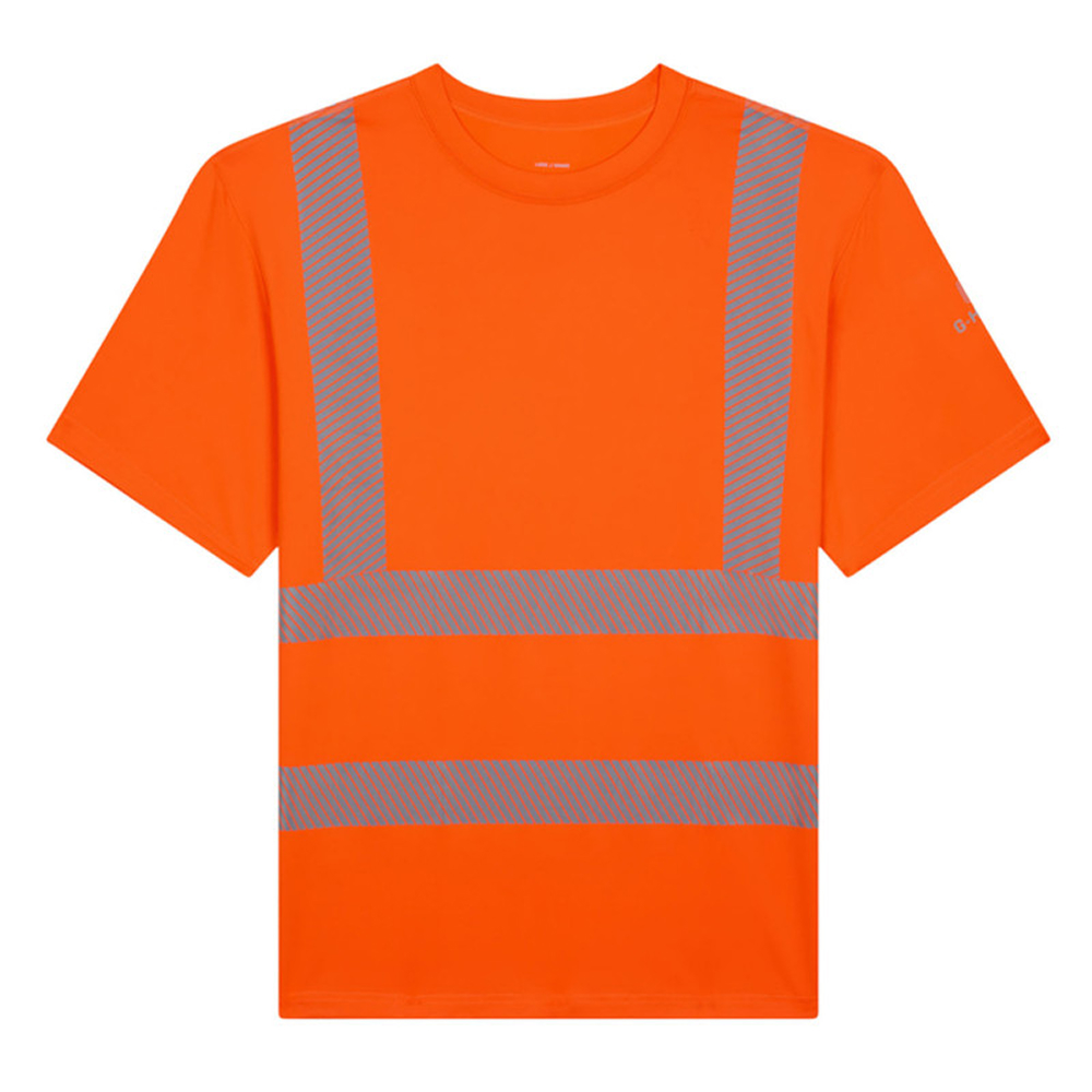 T-shirt orange haute visibilité respirant anti-UV G-HEAT - TS09