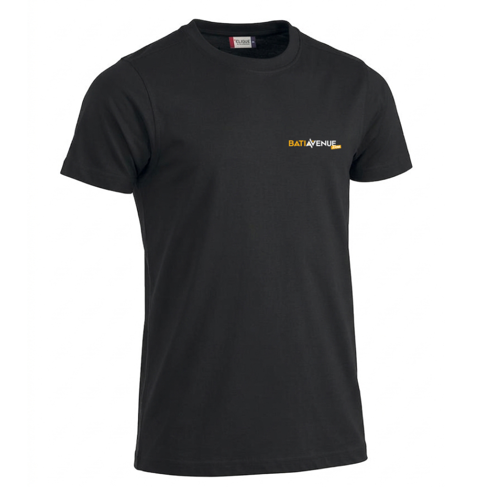 T-shirt noir BATI-AVENUE - Collection Classique
