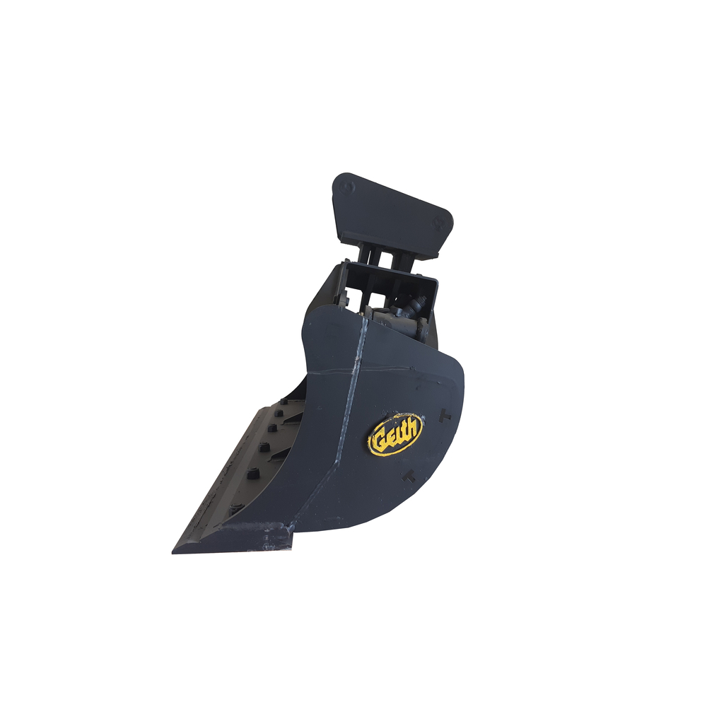 Godet de curage inclinable GEITH 1200mm avec contrelame boulonnée pour coupleur ou attache rapide Geith QR40 - AT28RSR1200 QR40