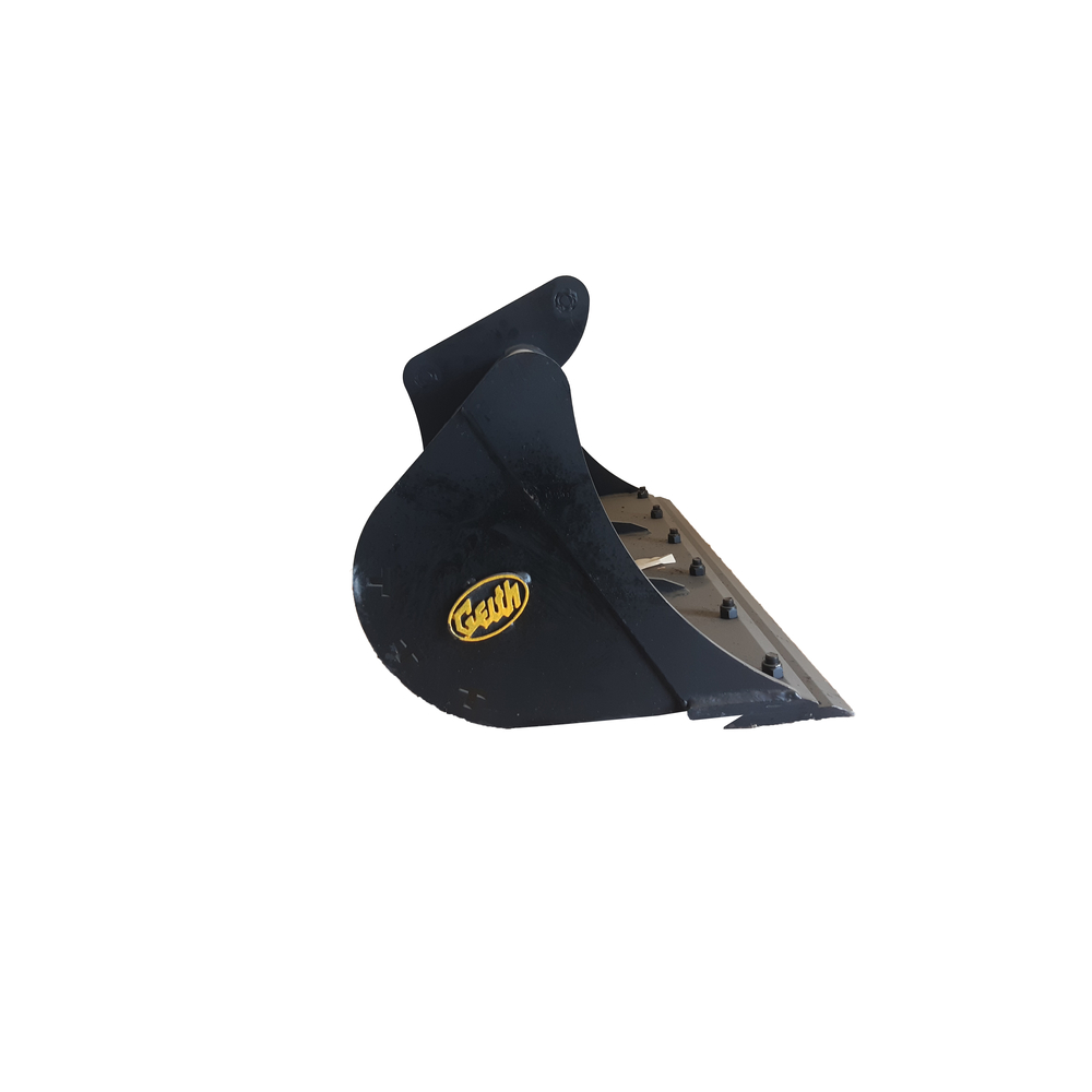 Godet de curage 1200mm + contrelame boulonnée pour coupleur Geith QR40 - G04R 1200 QR40