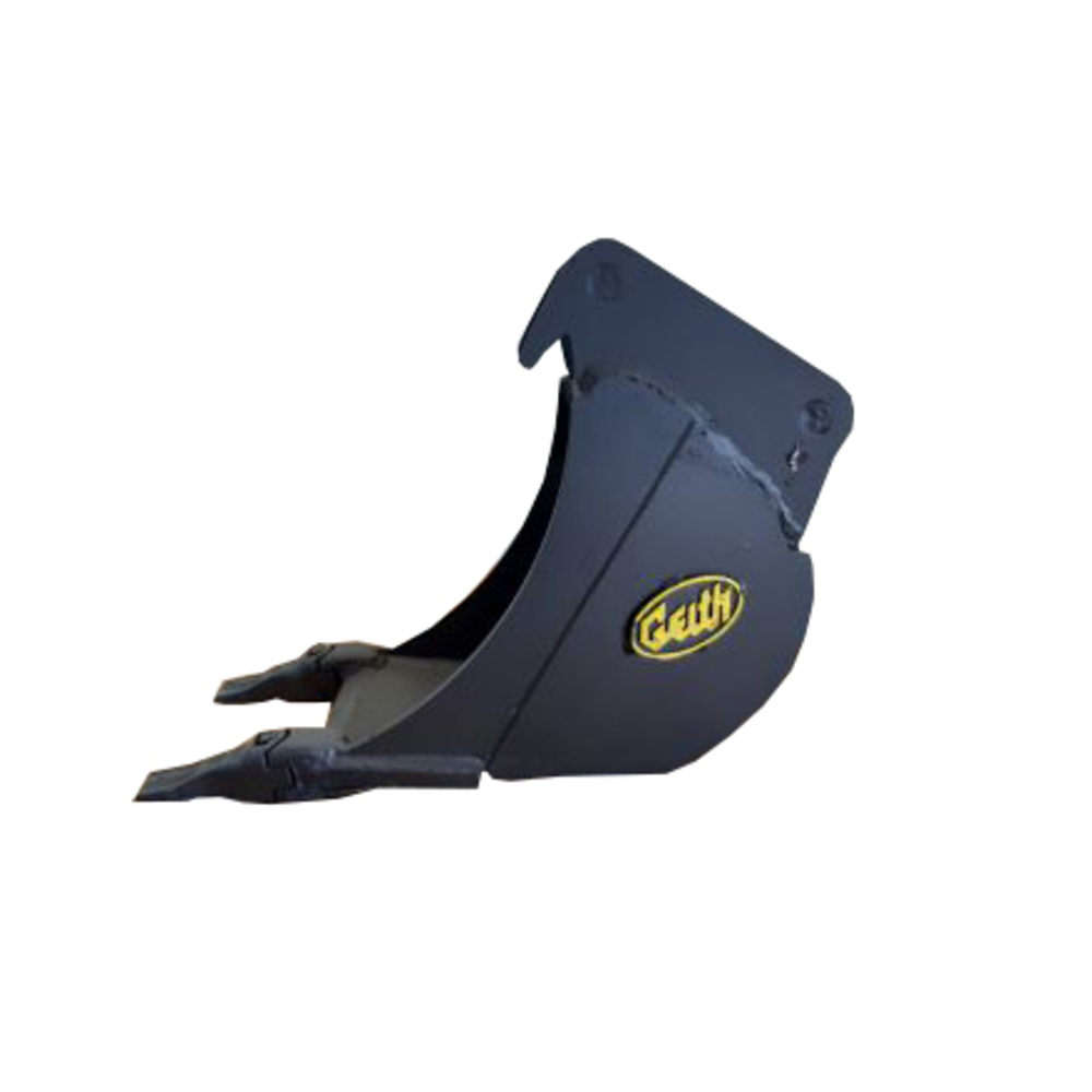 Godet de terrassement GEITH 250 mm avec dents Feurst V13SYL pour coupleur ou attache rapide GEITH QR30 - H02250QR30