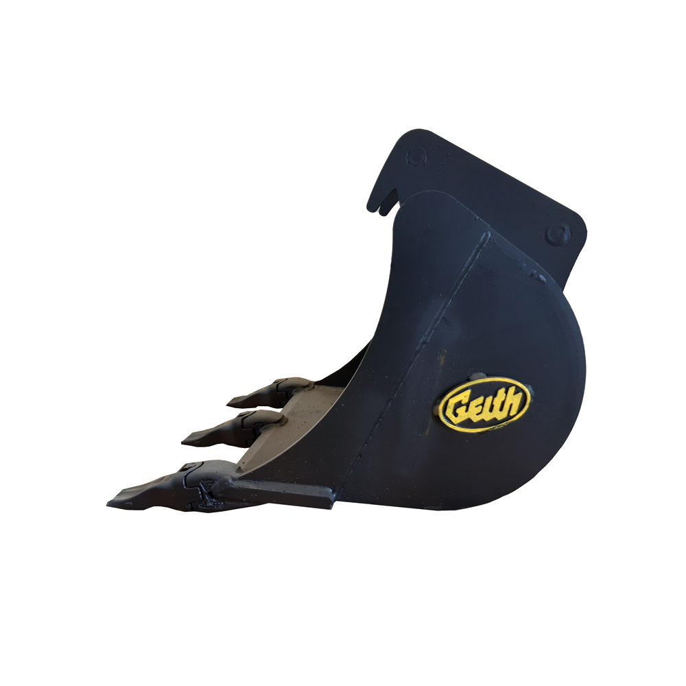 Godet de terrassement GEITH 450mm avec dents Feurst FKMCE pour coupleur ou attache rapide Geith QR30 - H02450QR30