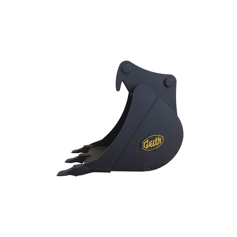 Godet de terrassement GEITH 450 mm équipé de dents Feurst FK1TLR pour attache rapide Martin MH10 - H06450 MH10