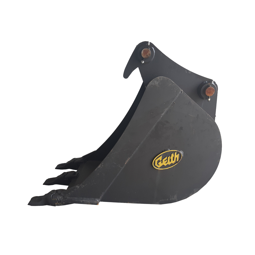 Godet de terrassement GEITH 450 mm 3 dents FK2 pour attache rapide JCB 3CX - H08450JCBFK2