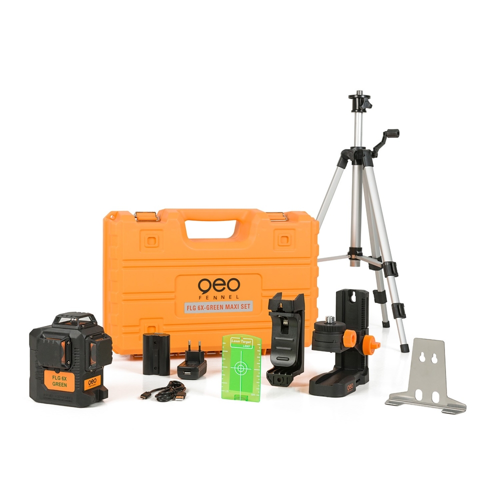 Pack laser multi plans en valise FLG 6X-GREEN MAXI SET - GEO FENNEL - 534640