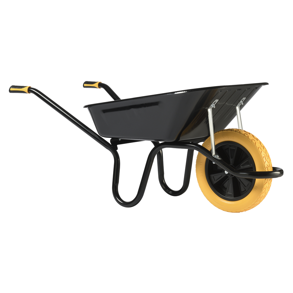 Brouette Aktiv premium 100L HAEMMERLIN caisse peinte noire roue increvable 305000106