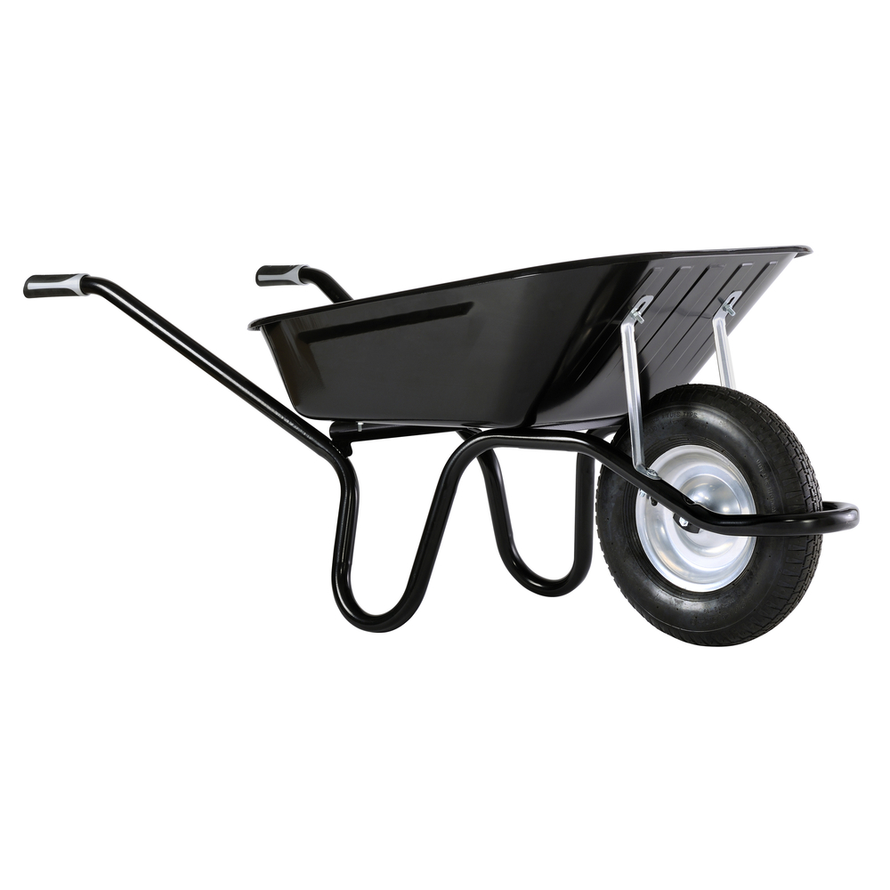 Brouette Haemmerlin Aktiv Excellium peinte noire roue gonflée 100 L -305251006
