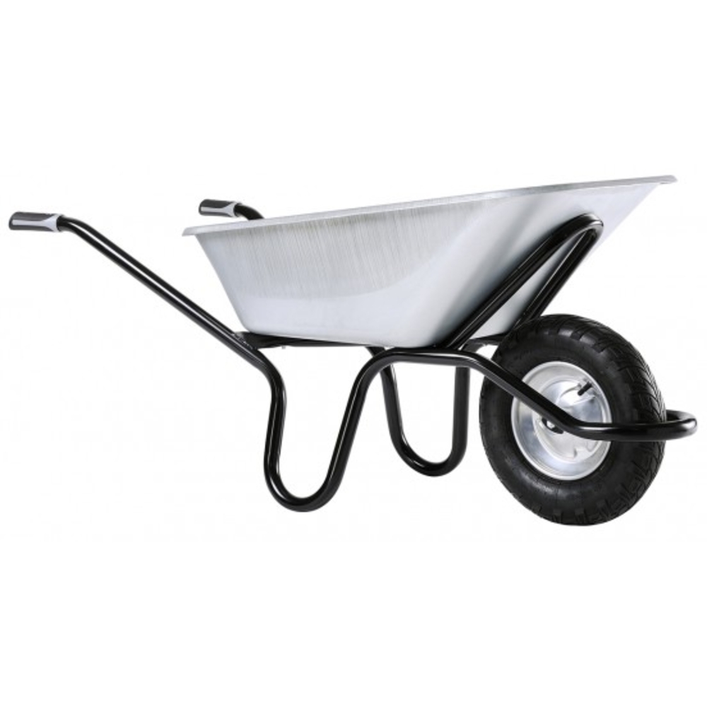 Brouette HAEMMERLIN Aktiv Excellium Plus 120L RENO Galva Roue Gonflée Grise - 305400605