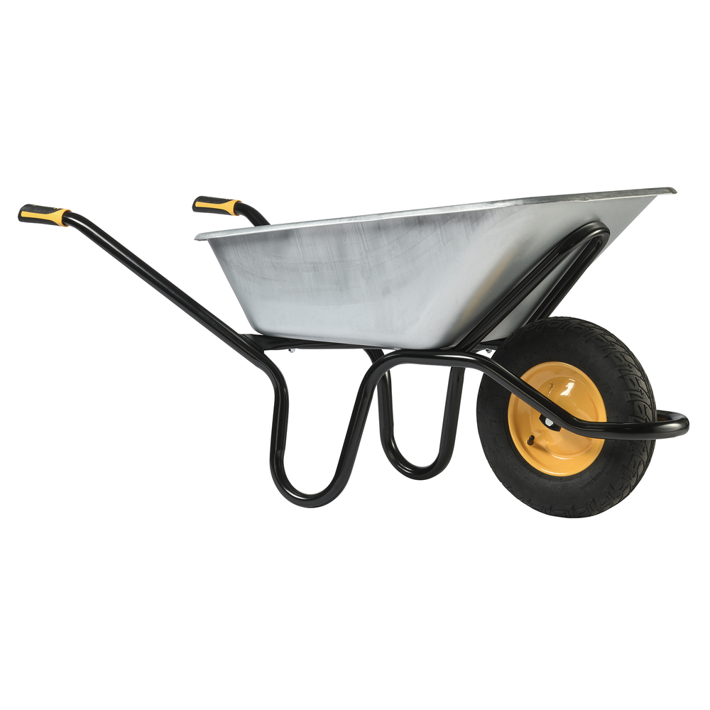 Brouette HAEMMERLIN Aktiv Excellium Plus 120L RENO Galva Roue Gonflée Grise - 305400605