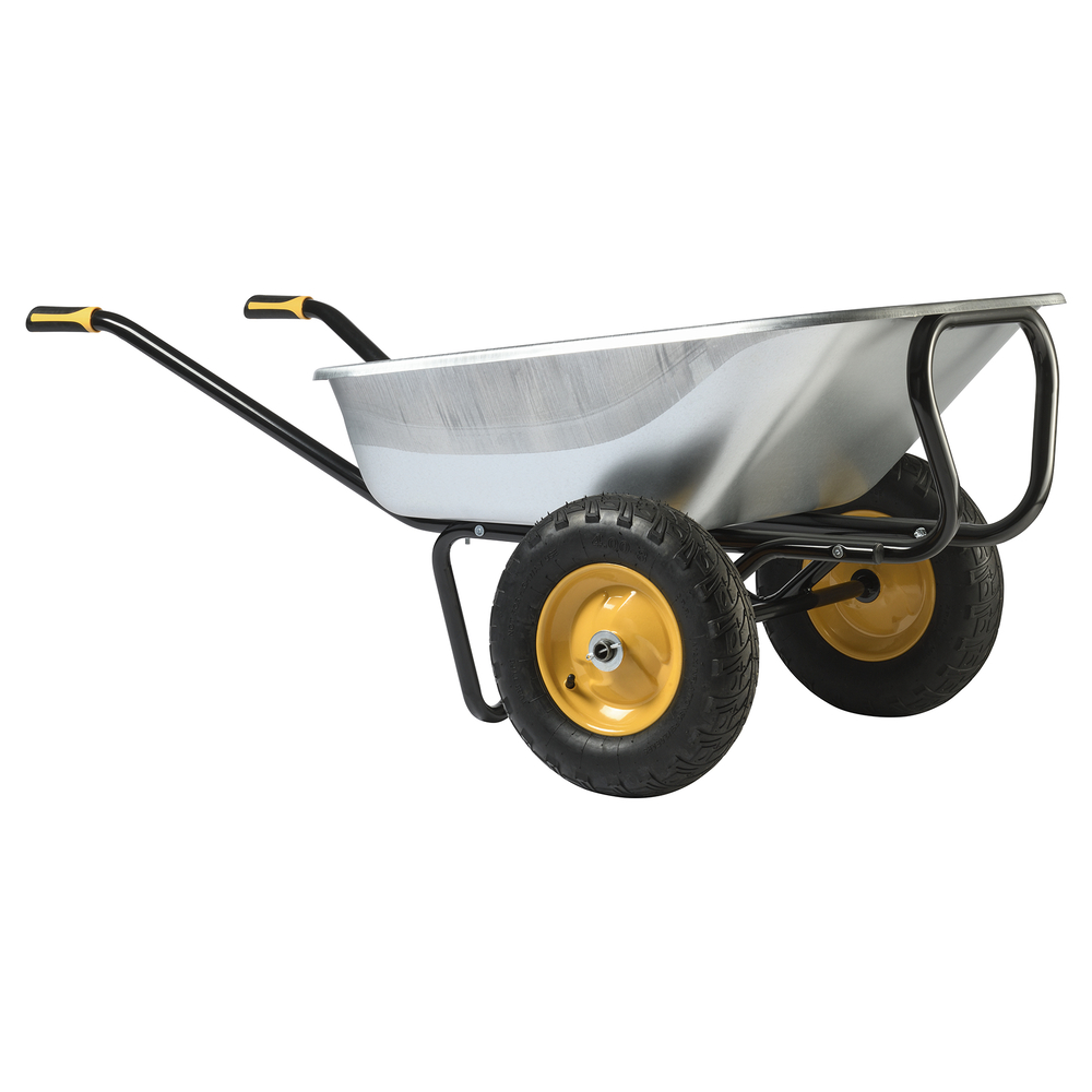 Brouette Haemmerlin Pro Select Expert Twin 160L Galvanisée 2 roues gonflées -306225701