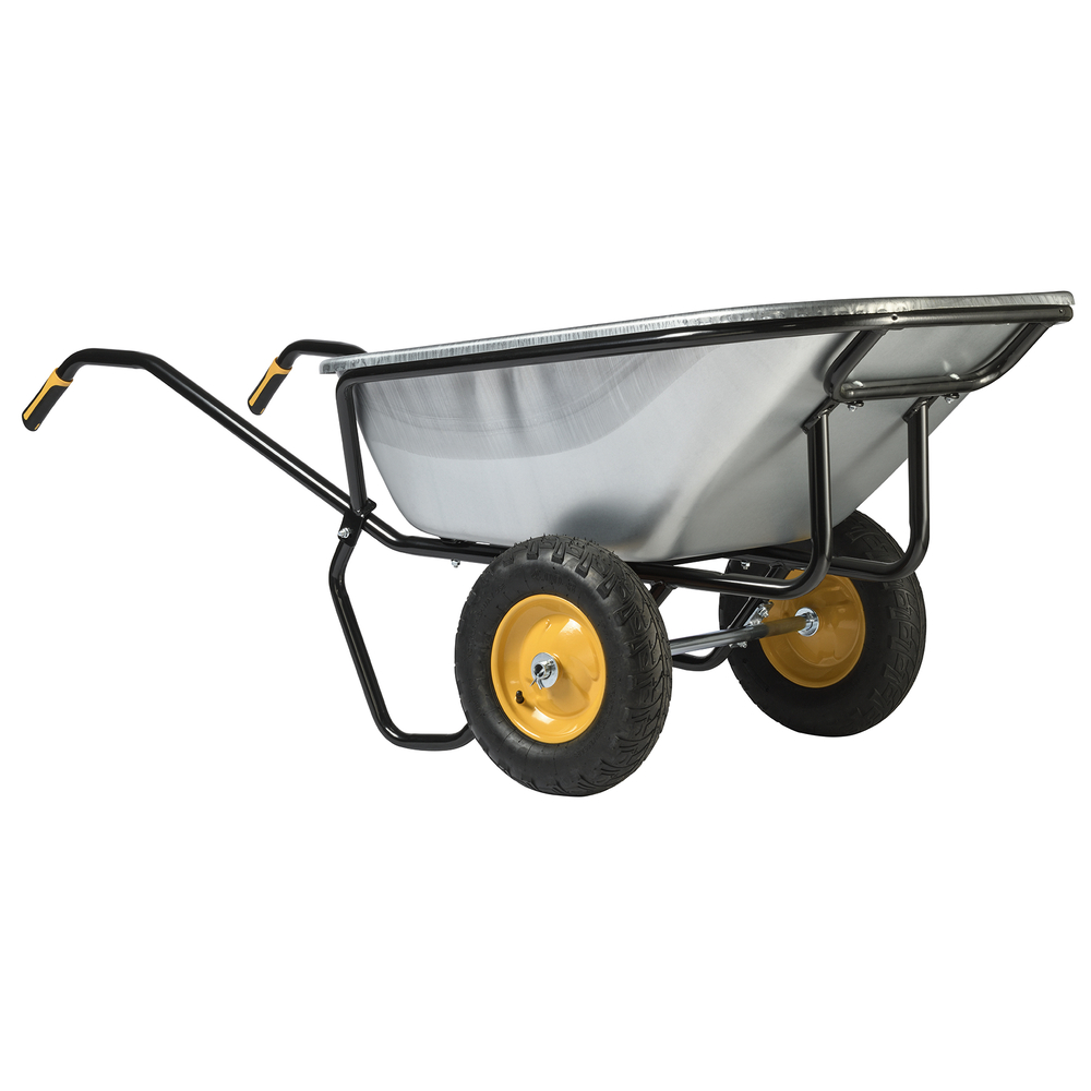 Brouette Haemmerlin Pro Select Expert Twin 230L Galvanisée 2 Roues Gonflées -306255701