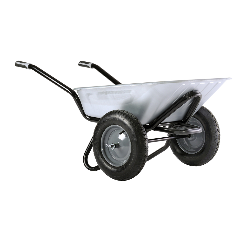 Brouette Haemmerlin Aktiv Excellium Twin Galvanisée Roues Gonflées 100 L-308204101