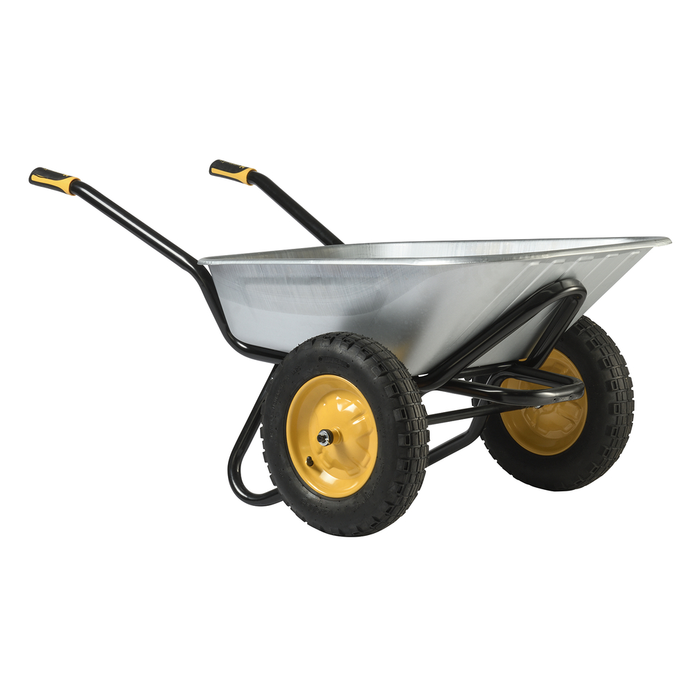 Brouette CLIPSO EXCELLIUM TWIN 100L Galva Roues Gonflées HAEMMERLIN - 308204201